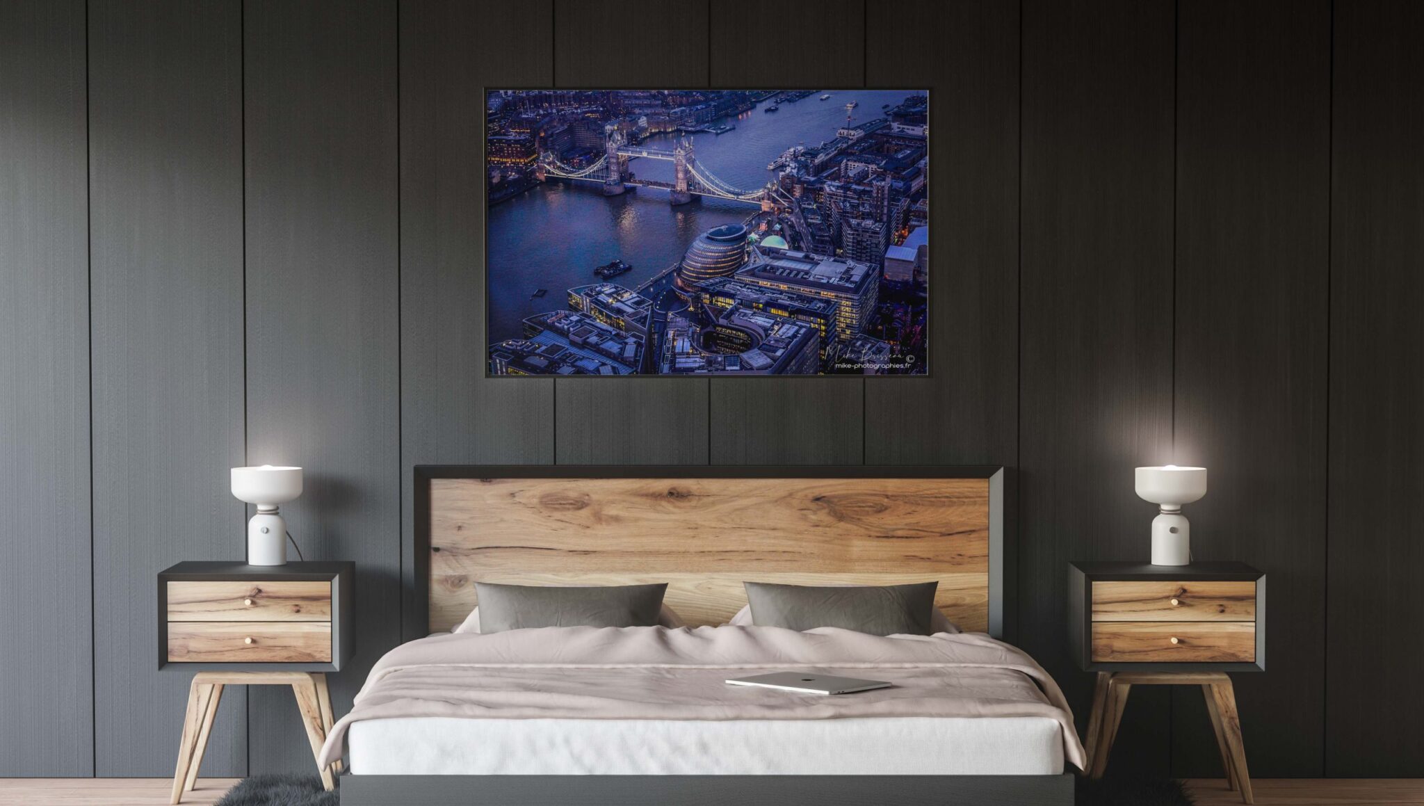 Chambre_sombre, Déco, Décoration, Décoration d'intérieur, Home Staging, Tableau photo