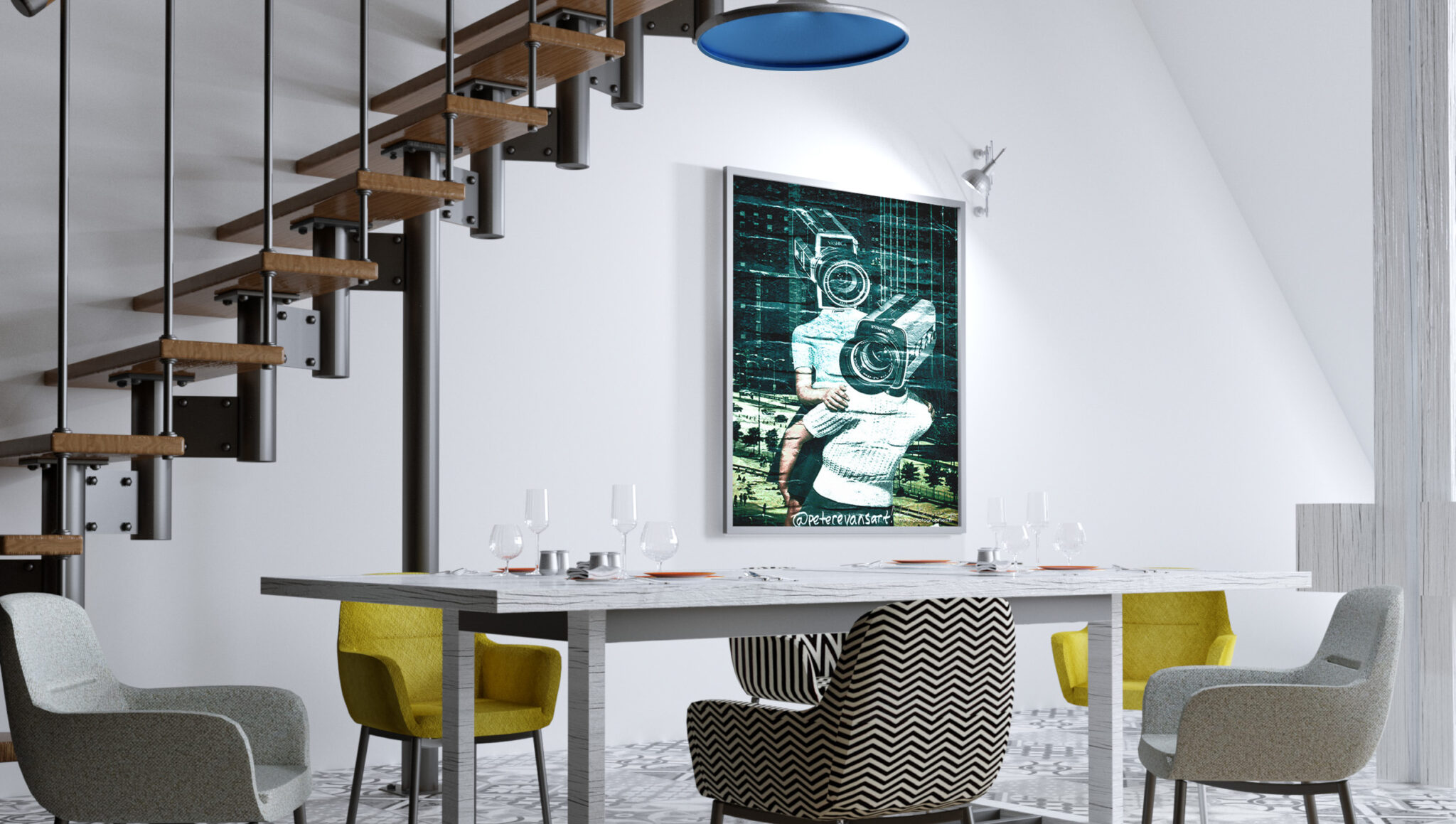 Déco, Décoration, Décoration d'intérieur, Home Staging, Salle_à_manger, Tableau photo