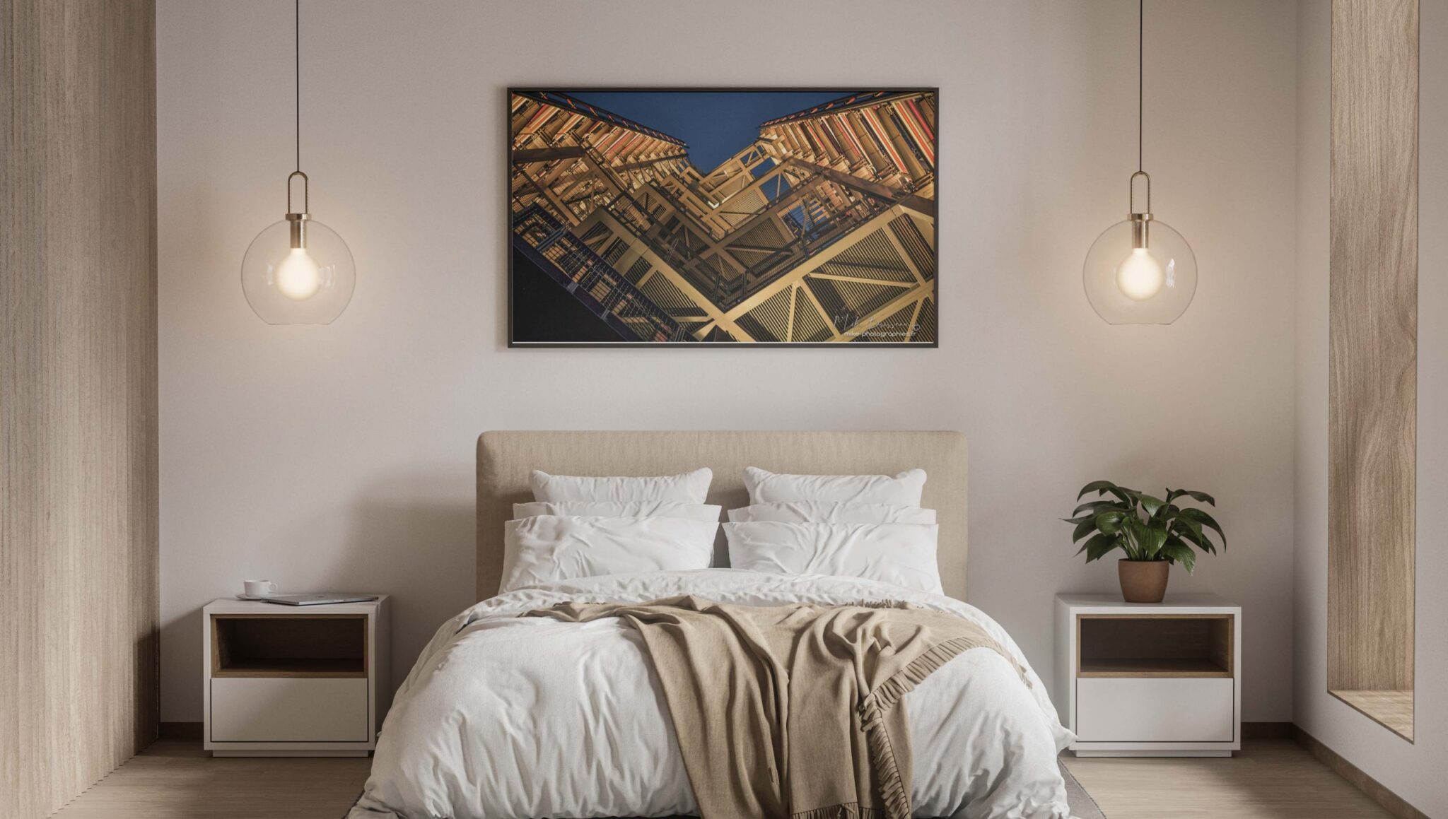 Chambre_claire, Déco, Décoration, Décoration d'intérieur, Home Staging, Tableau photo