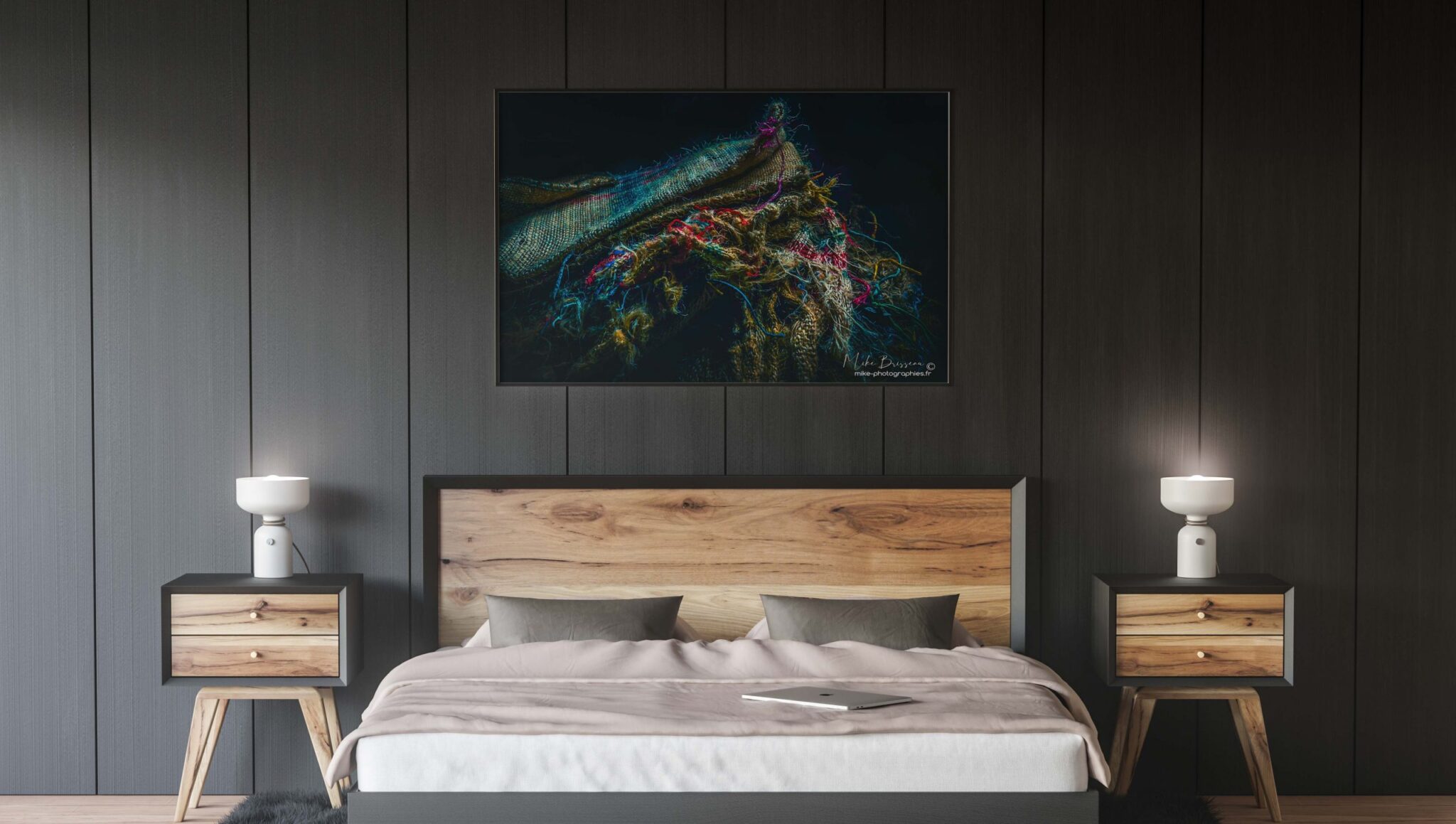 Chambre_sombre, Déco, Décoration, Décoration d'intérieur, Home Staging, Tableau photo