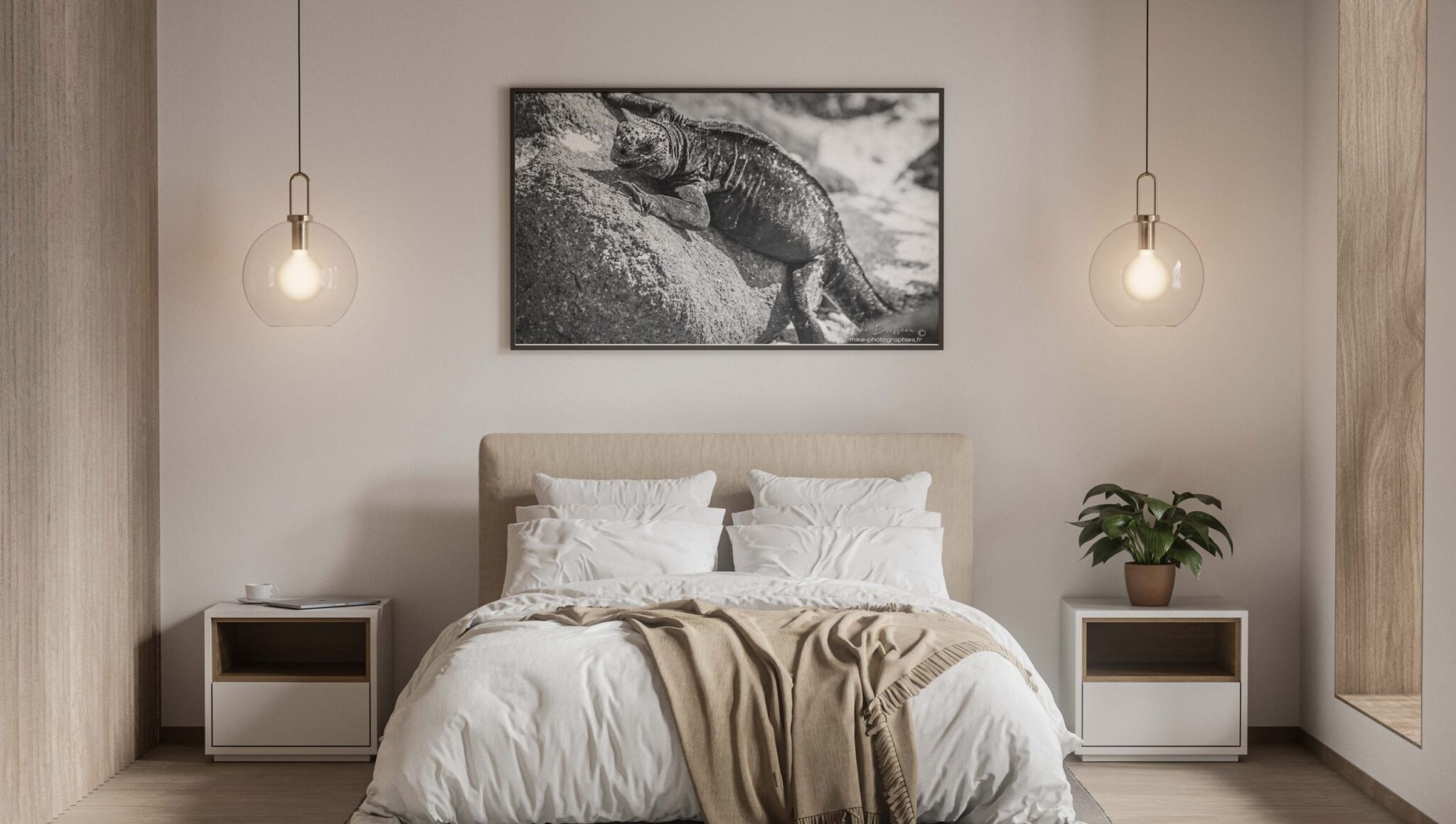 Chambre_claire, Déco, Décoration, Décoration d'intérieur, Home Staging, Tableau photo