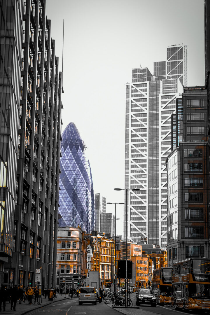Londres, Urbain, Ville, centre ville, city