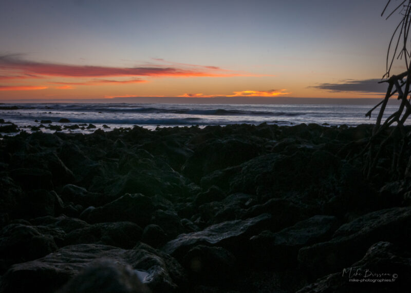 Couché de soleil, Equateur, Galápagos, Isla Floreana