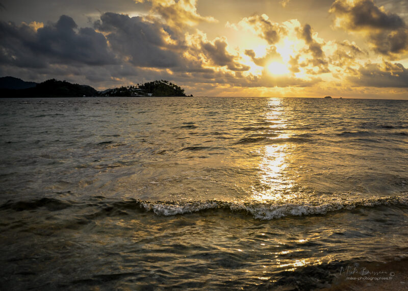 Couché de soleil, Isla Grande, Panama