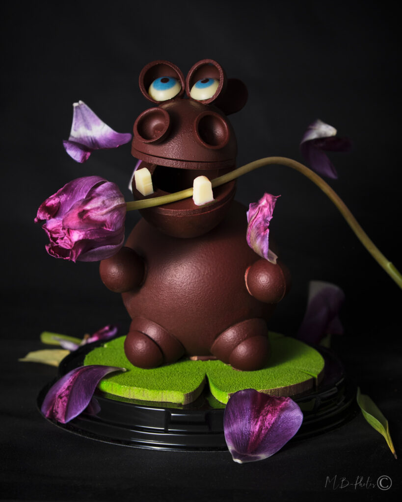 Figurine chocolat en forme de dHippopotame - Chocolatier Joseph Périgueux