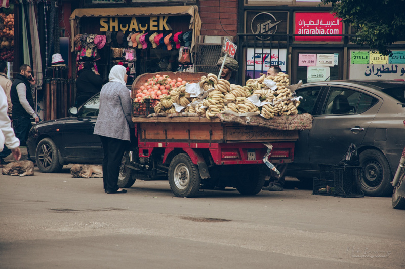 Vendeur de Bananes dans les rues du Caire